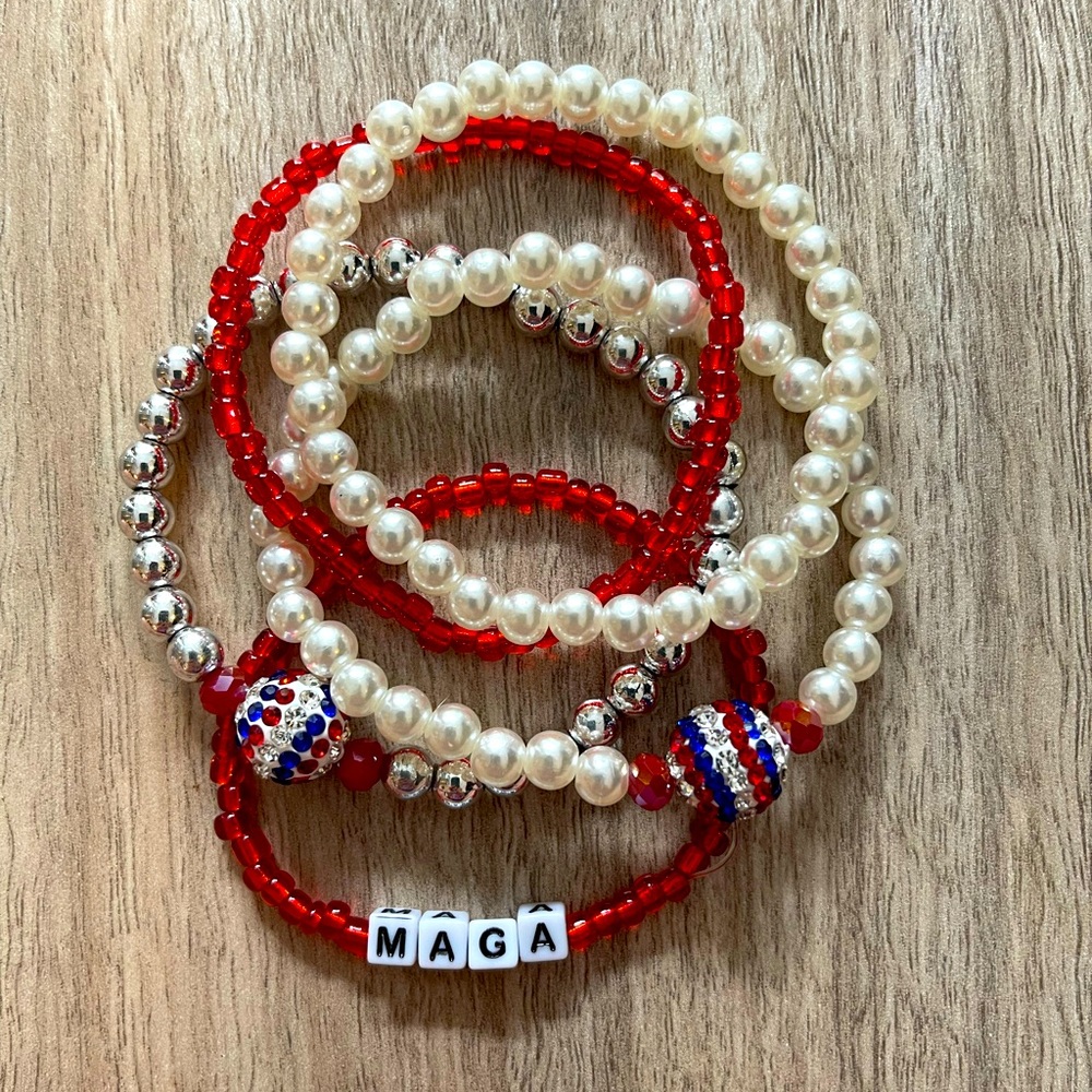 Nwt Maga Bracelet Patriot Pack
